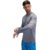 imageSpeedo Mens Uv Swim Shirt Graphic Long Sleeve TeeWave Peacoat
