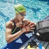 imageSpeedo UnisexAdult Swim Cap Silicone ElastomericWhite