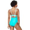 imageSpeedo Womens Swimsuit One Piece Adjustable Square Neck Contemporary CutCeramic