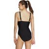 imageSpeedo Womens Swimsuit One Piece Adjustable Square Neck Contemporary CutSolid Speedo Black