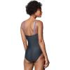 imageSpeedo Womens Swimsuit One Piece Adjustable Square Neck Contemporary CutSpeedo Black