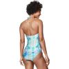imageSpeedo Womens Swimsuit One Piece VNeck Halter Contemporary CutBlended Tie Dye