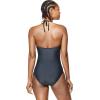 imageSpeedo Womens Swimsuit One Piece VNeck Halter Contemporary CutSpeedo Black