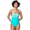 imageSpeedo Womens Swimsuit One Piece Adjustable Square Neck Contemporary CutCeramic