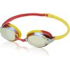 imageSpeedo unisexadult Swim Goggles Vanquisher Extended ViewMirrored Red YellowAmberGold