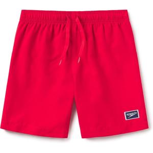 imageSpeedo Boys Swim Trunk Mid Length Redondo Solid2023 High Risk Red