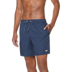 imageSpeedo Mens Swim Trunk Mid Length Redondo SolidNew Peacoat