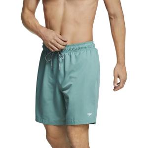 imageSpeedo Mens Swim Trunk Mid Length Redondo SolidOil Blue