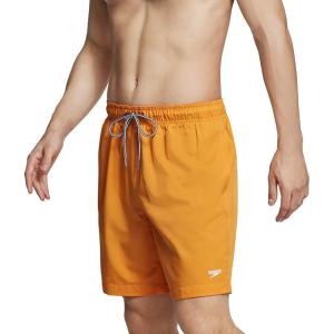 imageSpeedo Mens Swim Trunk Mid Length Redondo SolidSpeedo Orange