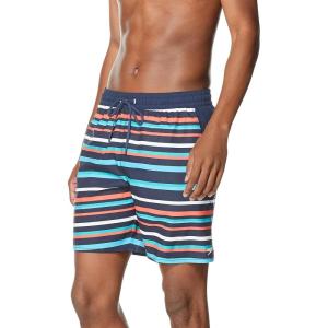 imageSpeedo Mens Swim Trunk Mid Length SeasideLine Blue Atoll