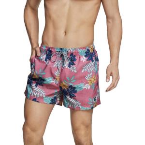 imageSpeedo Mens Swim Trunk Short Length Redondo StripedFaded Rose