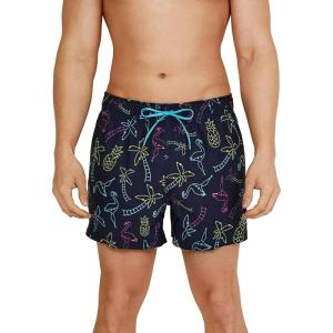 imageSpeedo Mens Swim Trunk Short Length Redondo StripedVaca Green Gecko