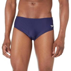 imageSpeedo Mens Swimsuit Brief Powerflex Eco Solid AdultSpeedo Navy