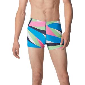 imageSpeedo Mens Swimsuit Square Leg PrintedDrift Acid Lime