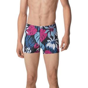 imageSpeedo Mens Swimsuit Square Leg PrintedFloral Fuchsia