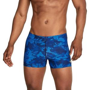 imageSpeedo Mens Swimsuit Square Leg PrintedTropical Palace Blue