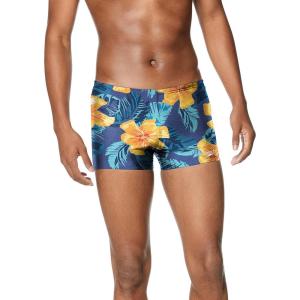 imageSpeedo Mens Swimsuit Square Leg PrintedVibe Delphinium Blue