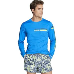 imageSpeedo Mens Uv Swim Shirt Graphic Long Sleeve TeeBlue Lemonade