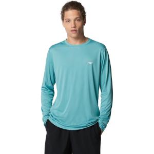 imageSpeedo Mens Uv Swim Shirt Graphic Long Sleeve TeeFueled Porcelain