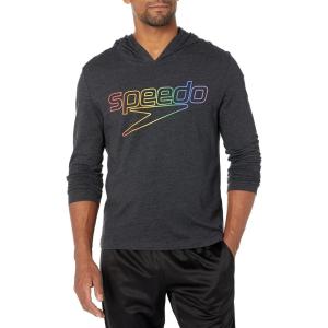 imageSpeedo UnisexAdult TShirt Long Sleeve Hoodie Pull Over Team Warm UpPride Black