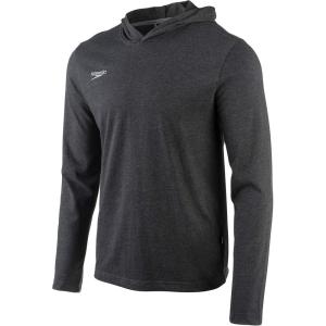 imageSpeedo UnisexAdult TShirt Long Sleeve Hoodie Pull Over Team Warm UpSpeedo Black