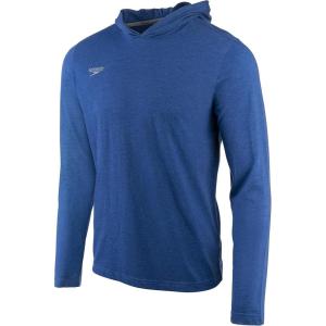imageSpeedo UnisexAdult TShirt Long Sleeve Hoodie Pull Over Team Warm UpSpeedo Blue