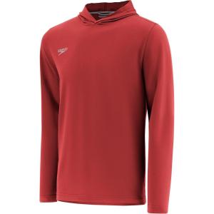 imageSpeedo UnisexAdult TShirt Long Sleeve Hoodie Pull Over Team Warm UpSpeedo Maroon