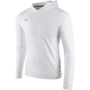 imageSpeedo UnisexAdult TShirt Long Sleeve Hoodie Pull Over Team Warm UpWhite