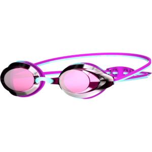 imageSpeedo UnisexChild Swim Goggles Vanquisher 20 JuniorMirrored Marine BlueDive PurplePink GlowSilver