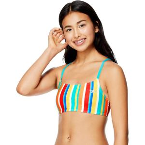 imageSpeedo Womens Swimsuit Top Bikini Endurance Strappy Back DemiClean Stripe