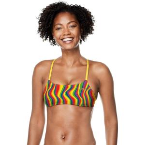 imageSpeedo Womens Swimsuit Top Bikini Endurance Strappy Back DemiRainbow Tide