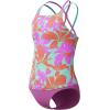 imageSpeedo Big Girls Solid Infinity Splice One Piece SwimsuitArctic Glass