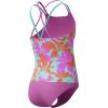 imageSpeedo Big Girls Solid Infinity Splice One Piece SwimsuitArctic Glass
