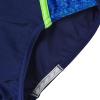 imageSpeedo Big Girls Solid Infinity Splice One Piece SwimsuitDark BlueNeon Green