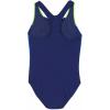 imageSpeedo Big Girls Solid Infinity Splice One Piece SwimsuitDark BlueNeon Green
