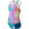 imageSpeedo Big Girls Solid Infinity Splice One Piece SwimsuitHula Blend