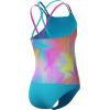 imageSpeedo Big Girls Solid Infinity Splice One Piece SwimsuitHula Blend