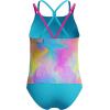 imageSpeedo Big Girls Solid Infinity Splice One Piece SwimsuitHula Blend