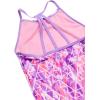 imageSpeedo Big Girls Solid Infinity Splice One Piece SwimsuitSweet Taro Strappy