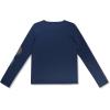 imageSpeedo Boys UV Swim Shirt Long Sleeve Tee GraphicWave Peacoat