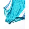 imageSpeedo Girls Swimsuit One Piece Infinity Splice Thick StrapCapri Blue