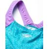 imageSpeedo Girls Swimsuit One Piece Infinity Splice Thick StrapCapri Blue