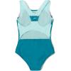 imageSpeedo Girls Swimsuit One Piece Infinity Splice Thick StrapEnamel Blue