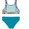imageSpeedo Girls Swimsuit Two Piece Bikini SetEnamel Blue