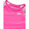 imageSpeedo Girls Uv Swim Shirt Long Sleeve Rashguard SetBright Pink