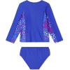 imageSpeedo Girls Uv Swim Shirt Long Sleeve Rashguard SetDazzling Blue