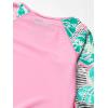 imageSpeedo Girls Uv Swim Shirt Long Sleeve Rashguard SetFuchsia Pink