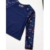 imageSpeedo Girls Uv Swim Shirt Long Sleeve Rashguard SetRedWhiteBlue