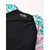 imageSpeedo Girls Uv Swim Shirt Long Sleeve RashguardBlackWhite