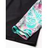 imageSpeedo Girls Uv Swim Shirt Long Sleeve RashguardBlackWhite